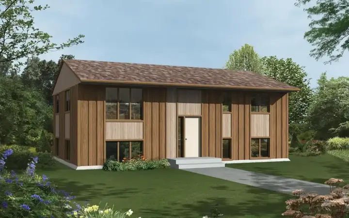 Traditional house plans 77-756 - front exterior, 1,824 sq ft, 4 bed, 2 bath house plans | Monster House Plans