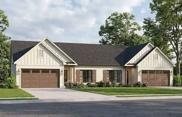 Traditional house plans 77-770 - front exterior, 3,052 sq ft, 6 bed, 4 bath house plans | Monster House Plans