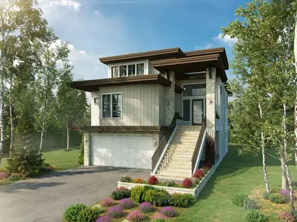 Modern house plans 79-110 - front exterior, 3,230 sq ft, 4 bed, 4 bath house plans | Monster House Plans