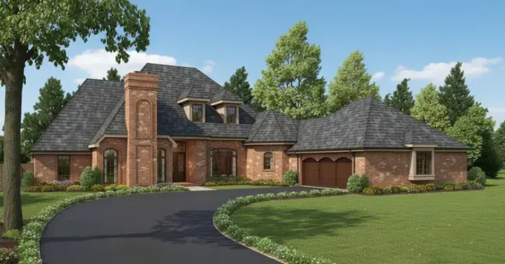 Traditional house plans 8-1000 - front exterior, 3,263 sq ft, 4 bed, 4 bath house plans | Monster House Plans