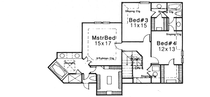 Upper/Second Floor Plan: 8-1004