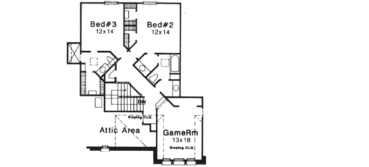Upper/Second Floor Plan: 8-1011