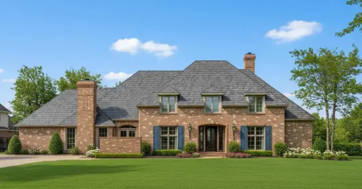 European house plans 8-1013 - front exterior, 3,852 sq ft, 4 bed, 3 bath house plans | Monster House Plans