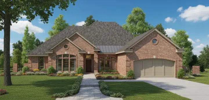 Traditional house plans 8-1026 - front exterior, 2,546 sq ft, 4 bed, 3 bath house plans | Monster House Plans