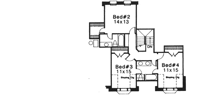 Upper/Second Floor Plan: 8-1034