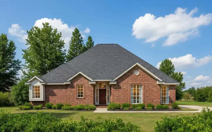 Traditional house plans 8-1046 - front exterior, 1,651 sq ft, 3 bed, 2 bath house plans | Monster House Plans