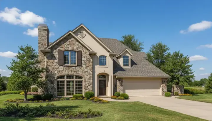 European house plans 8-1049 - front exterior, 1,704 sq ft, 3 bed, 2 bath house plans | Monster House Plans