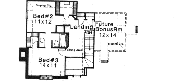 Upper/Second Floor Plan: 8-1049