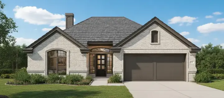 Traditional house plans 8-105 - front exterior, 1,239 sq ft, 3 bed, 2 bath house plans | Monster House Plans