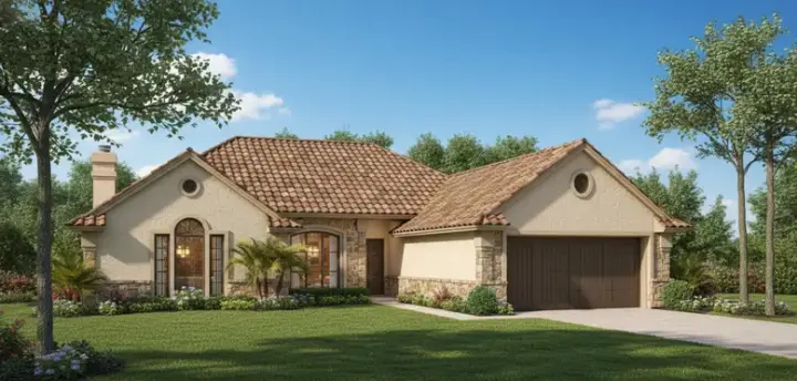 Traditional house plans 8-1060 - front exterior, 1,907 sq ft, 4 bed, 2 bath house plans | Monster House Plans