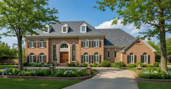 European house plans 8-1073 - front exterior, 4,255 sq ft, 4 bed, 3 bath house plans | Monster House Plans