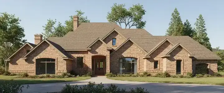 Traditional house plans 8-1086 - front exterior, 6,678 sq ft, 4 bed, 3 bath house plans | Monster House Plans