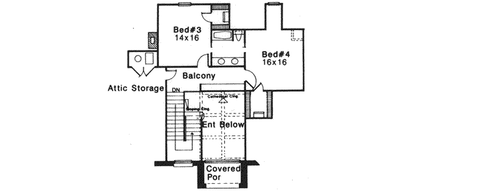 Upper/Second Floor Plan: 8-1086