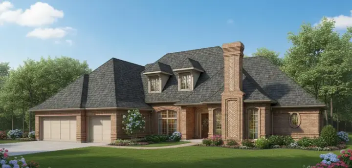 Traditional house plans 8-1090 - front exterior, 3,156 sq ft, 4 bed, 3 bath house plans | Monster House Plans