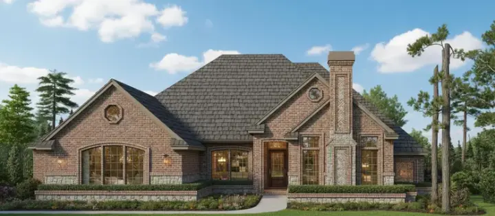 Traditional house plans 8-1093 - front exterior, 3,223 sq ft, 4 bed, 3 bath house plans | Monster House Plans
