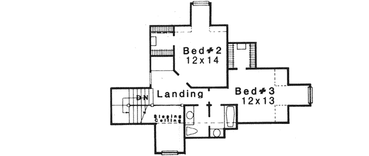 Upper/Second Floor Plan: 8-1094