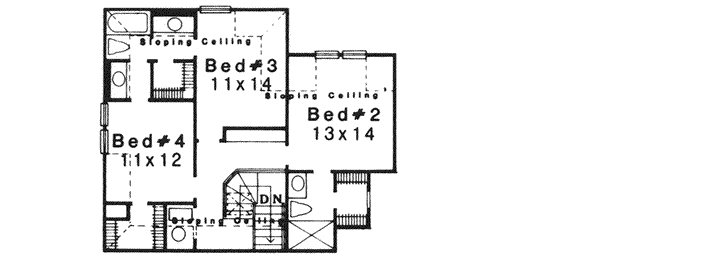 Upper/Second Floor Plan: 8-1108