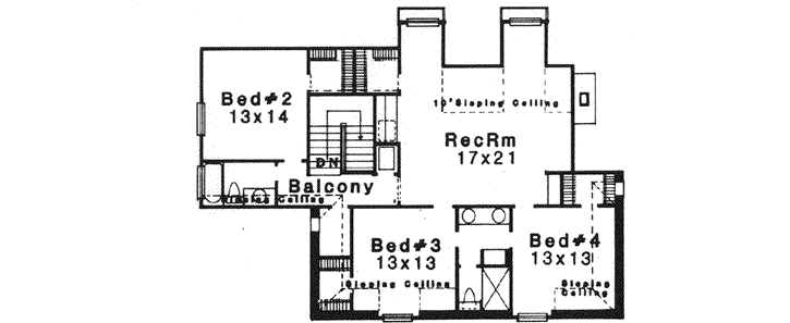 Upper/Second Floor Plan: 8-1110
