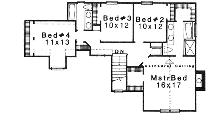 Upper/Second Floor Plan: 8-1124