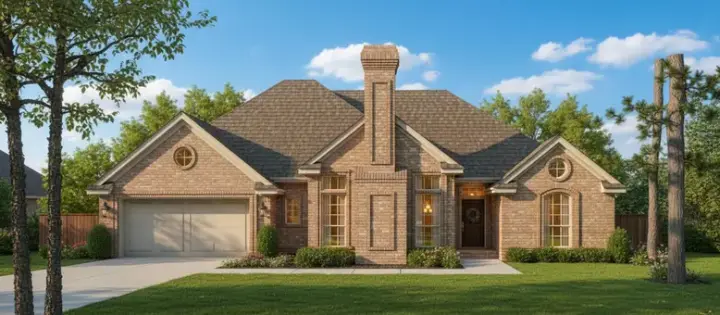 Traditional house plans 8-1125 - front exterior, 2,091 sq ft, 4 bed, 2 bath house plans | Monster House Plans