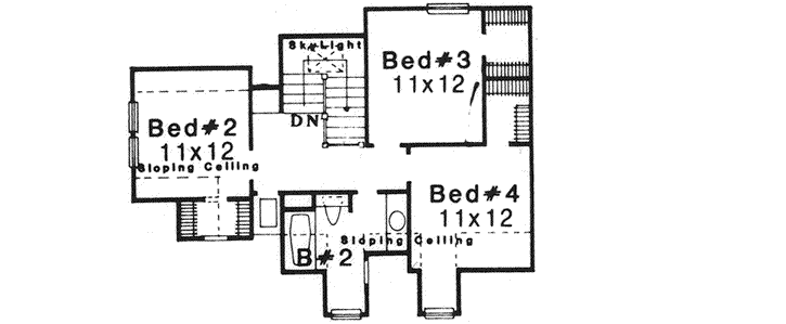 Upper/Second Floor Plan: 8-1129