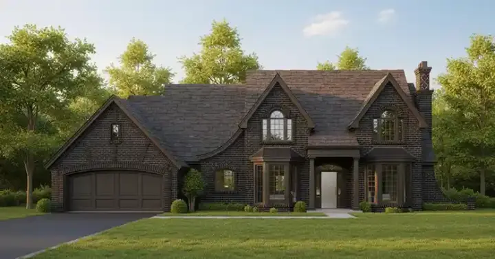 French Country house plans 8-1131 - front exterior, 2,399 sq ft, 4 bed, 2 bath house plans | Monster House Plans