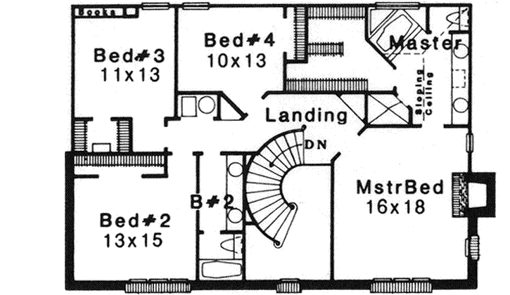 Upper/Second Floor Plan: 8-1132