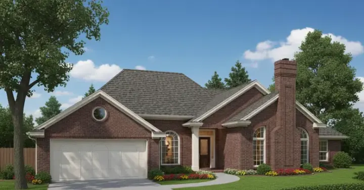 Traditional house plans 8-1135 - front exterior, 2,529 sq ft, 4 bed, 2 bath house plans | Monster House Plans