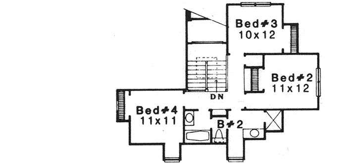 Upper/Second Floor Plan: 8-1136