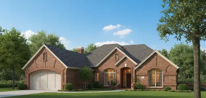 European house plans 8-1137 - front exterior, 2,547 sq ft, 4 bed, 3 bath house plans | Monster House Plans