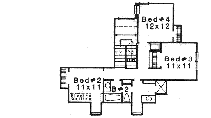 Upper/Second Floor Plan: 8-1142