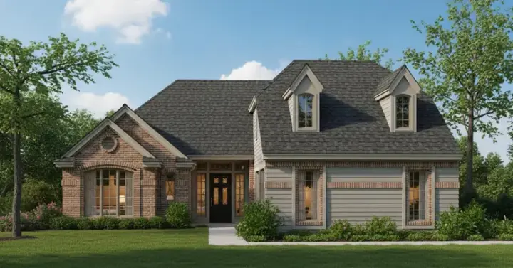 English Country house plans 8-1143 - front exterior, 2,822 sq ft, 4 bed, 2 bath house plans | Monster House Plans