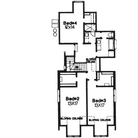 Upper/Second Floor Plan: 8-1143