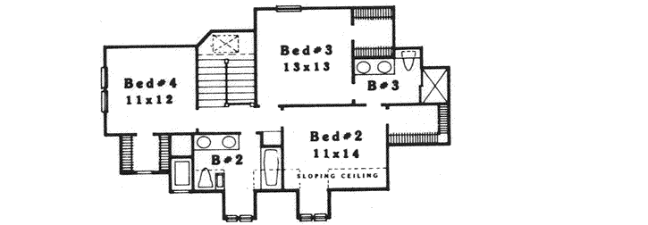 Upper/Second Floor Plan: 8-1145
