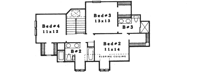 Upper/Second Floor Plan: 8-1147