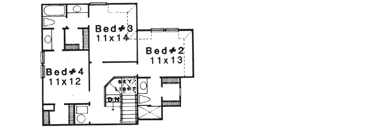 Upper/Second Floor Plan: 8-1148