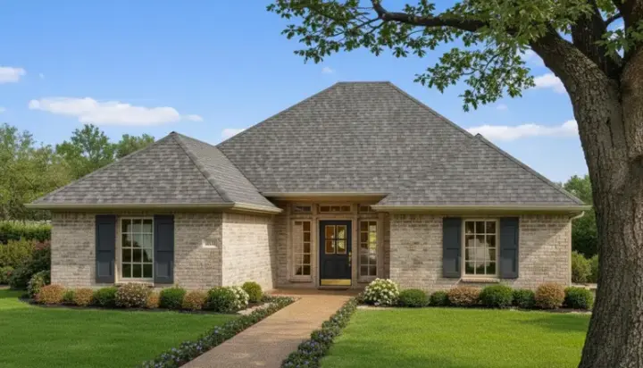 Traditional house plans 8-115 - front exterior, 1,426 sq ft, 3 bed, 2 bath house plans | Monster House Plans