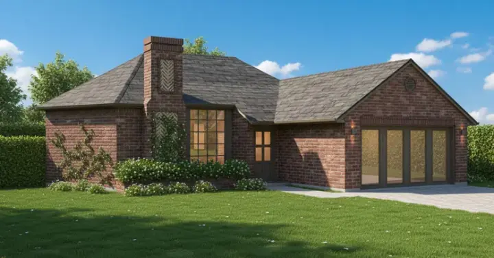 Traditional house plans 8-1150 - front exterior, 1,295 sq ft, 3 bed, 2 bath house plans | Monster House Plans