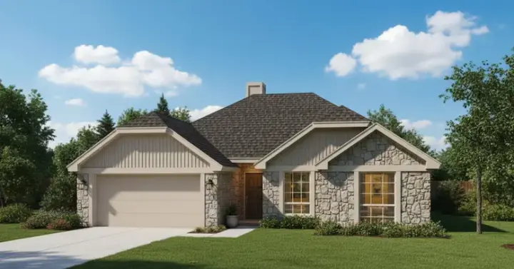 Traditional house plans 8-1152 - front exterior, 1,333 sq ft, 3 bed, 2 bath house plans | Monster House Plans