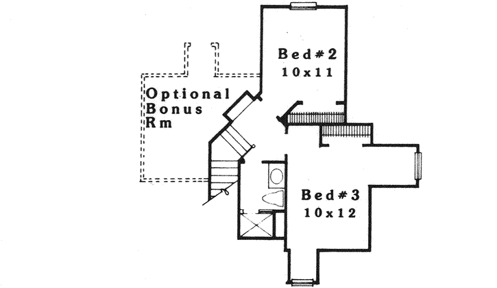 Upper/Second Floor Plan: 8-1158
