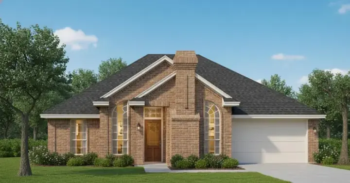 Traditional house plans 8-1159 - front exterior, 1,526 sq ft, 3 bed, 2 bath house plans | Monster House Plans
