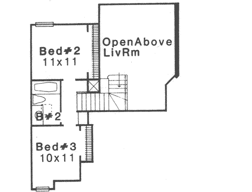 Upper/Second Floor Plan: 8-1163