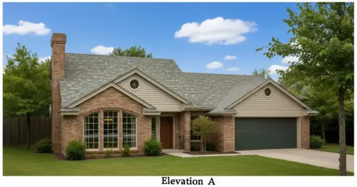 Traditional house plans 8-1164 - front exterior, 1,609 sq ft, 3 bed, 2 bath house plans | Monster House Plans