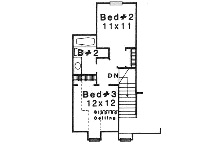 Upper/Second Floor Plan: 8-1165