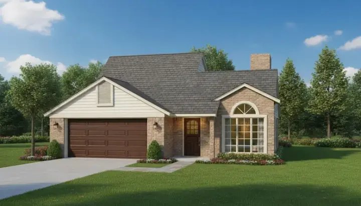 Traditional house plans 8-1167 - front exterior, 1,674 sq ft, 3 bed, 2 bath house plans | Monster House Plans