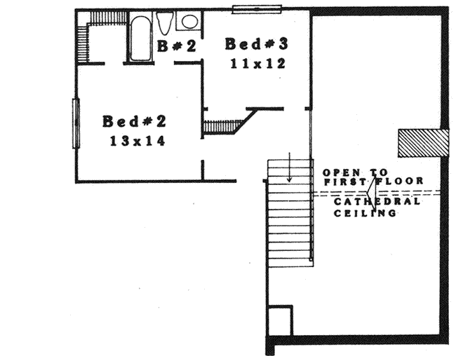 Upper/Second Floor Plan: 8-1167