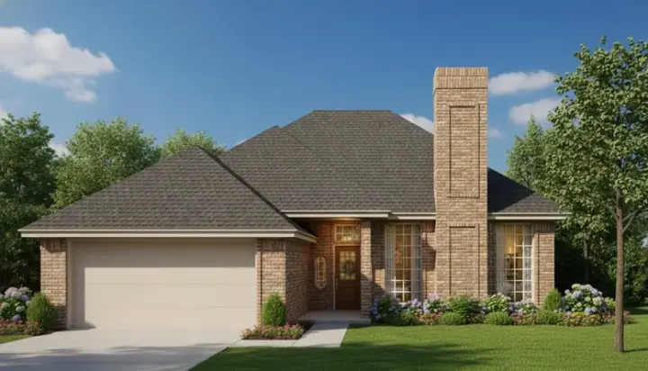 Traditional house plans 8-1168 - front exterior, 1,681 sq ft, 3 bed, 2 bath house plans | Monster House Plans