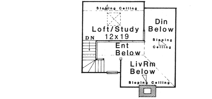 Upper/Second Floor Plan: 8-1168
