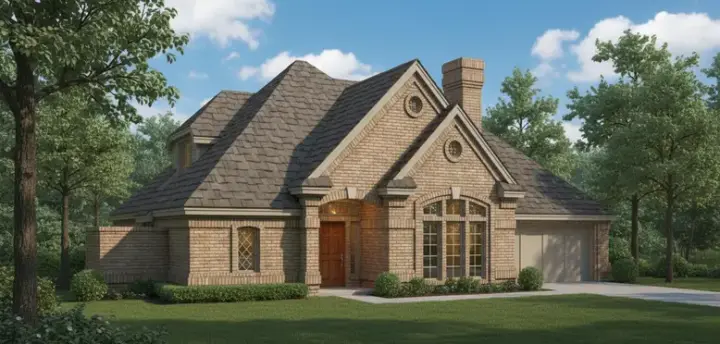 Traditional house plans 8-1171 - front exterior, 1,806 sq ft, 3 bed, 2 bath house plans | Monster House Plans