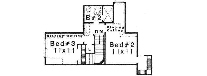 Upper/Second Floor Plan: 8-1171